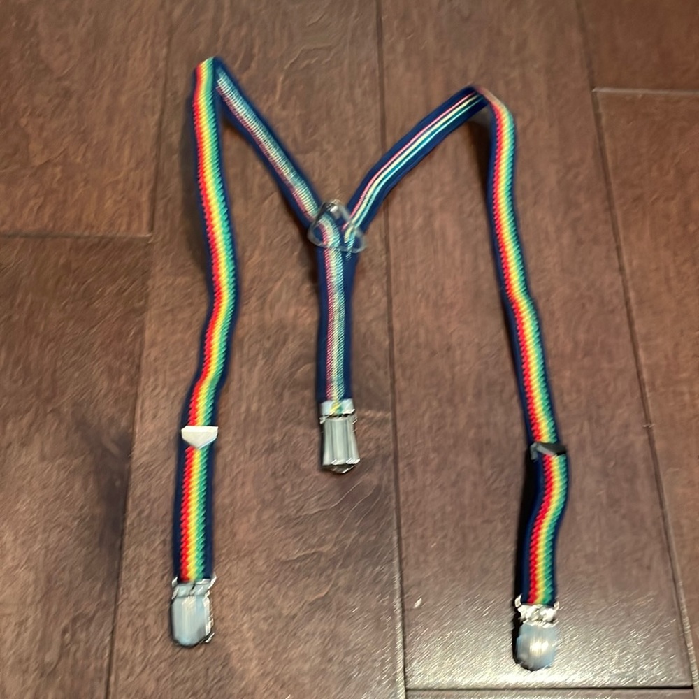 5/$25 Vintage Striped Suspenders